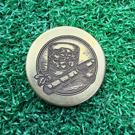 Cigars & Whiskey (Personalized initials on back)